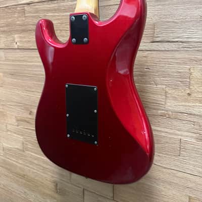 Series 10 by Bently  HSS Super Strat Guitar- 1980's -Candy Apple Red - 7lbs 8oz w/gig bag image 14