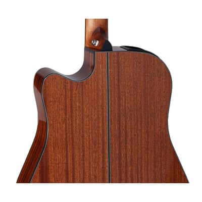 Takamine GD30CE-NAT Dreadnought Cutaway 6-String Right-Handed Acoustic-Electric Guitar with Solid Spruce Top, Ovangkol Fingerboard, and Slim Mahogany Neck (Natural) image 4