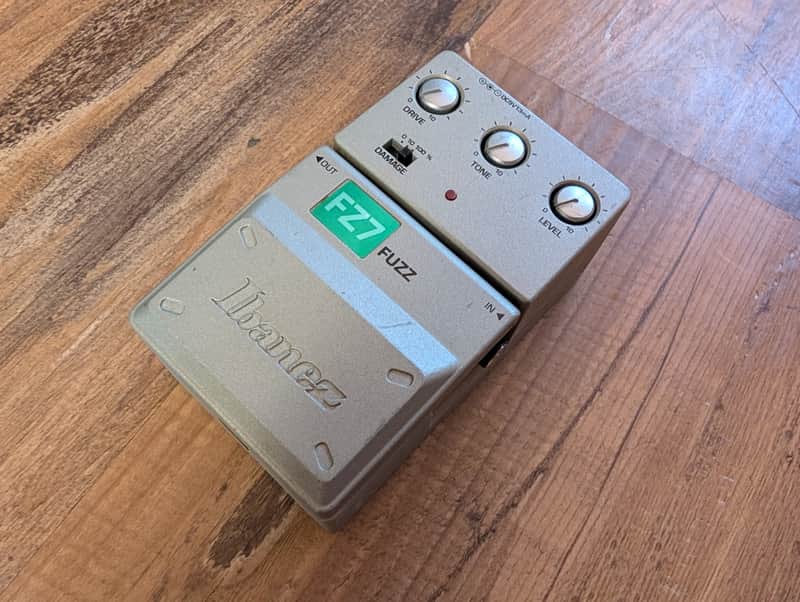 Ibanez FZ7 Fuzz Guitar Effects Foot Pedal Silver Gray Tested Clean image 1
