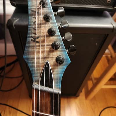 2016 Kiesel DCM6 Aqua Flamed Maple image 3