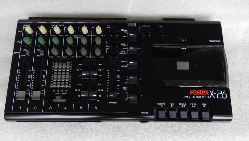 Fostex X-26 Vintage 1988 Track Multitrack Cassette Tape Recorder