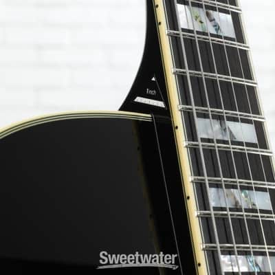 D'Angelico Excel 59 Hollowbody Electric Guitar - Solid Black with Stairstep Tailpiece (59ExSBkd1) image 4