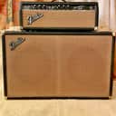 Fender Bassman AA864 Piggbyback Amplifier Head & Cabinet 1965 - Black Panel