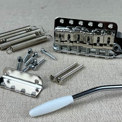 Gotoh Vintage style Tremolo bridge fits Strat®️ model T101C Japan Chrome image 4