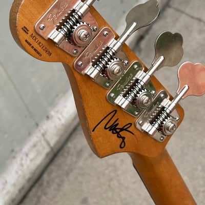 Fender Nate Mendel Artist Series Signature Precision Bass Road Worn P Bass Candy Apple Red image 6