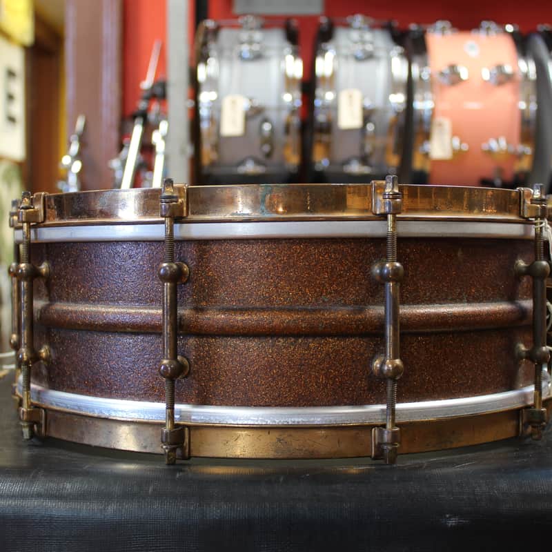 1920-30 Ludwig 1920s Ludwig 5″x14″ Ludwigold Snare Drum Ludwigold
