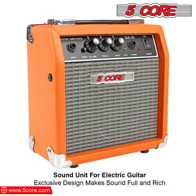 5 Core Guitar AMP 10W 1x5" Electric Guitar Amplifier Classical Practice Bass Acoustic Guitar Combo GA 10 ORG image 5