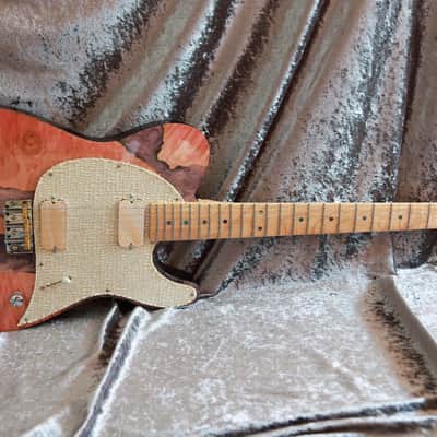 GB Liuteria Traditional Tele maple pink and purple resin image 13