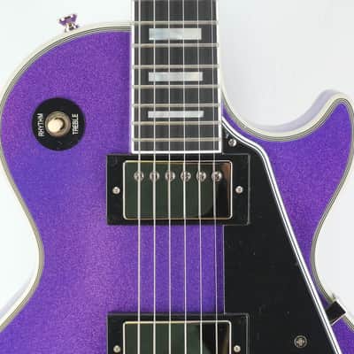 Epiphone Inspired by Gibson Les Paul Custom Amethyst Sparkle image 4