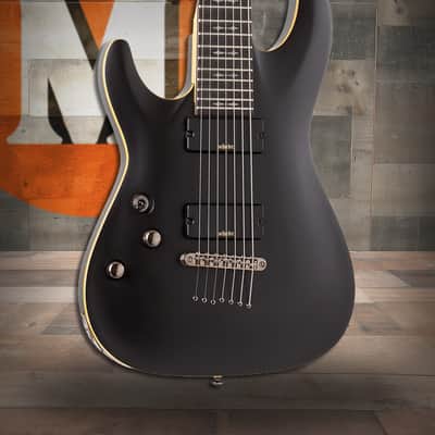 Schecter Demon-7 LH - Satin Black (3667) image 1
