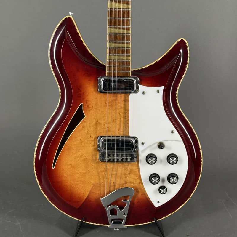 1991 Rickenbacker 381 "V69" Fireglo birdseye TOP ZUSTAND inkl. Koffer