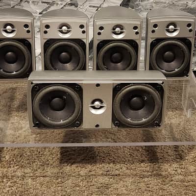 JBL JBL 180s satellite speakers 5 speakes with center channel 90s - Silver image 2