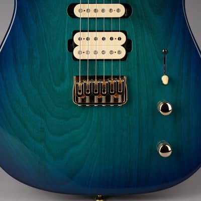 Kiesel Solo HSS - Alder/Maple/Birdseye - Aqua Burst image 5