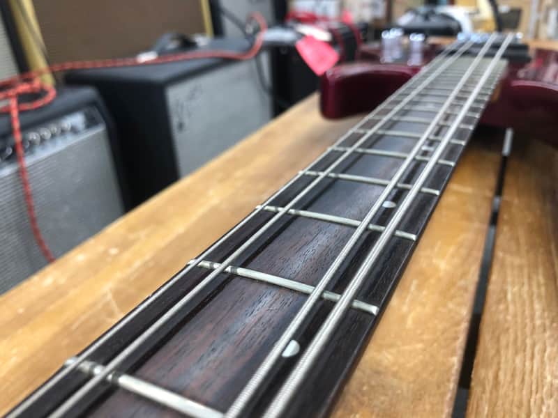 Washburn XB-200 Bass Guitar - Dark Red | Reverb