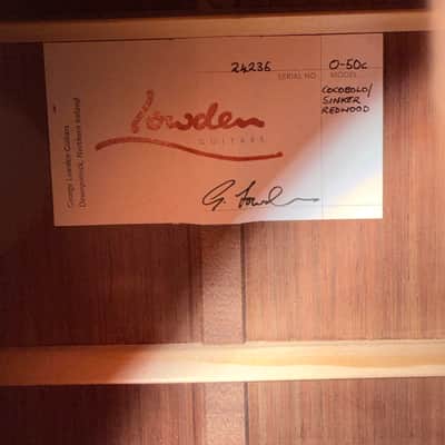 Lowden  050c - Cocobolo / Sinker redwood image 4