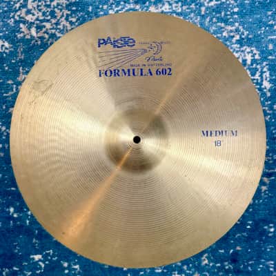 BLUE LABEL 18” Paiste FORMULA 602 MEDIUM Crash 1619g image 1