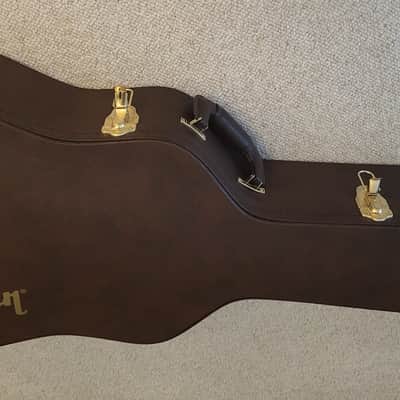Gibson Acoustic Case (J-45, dreadnought Style) Brown with Black Interior image 6