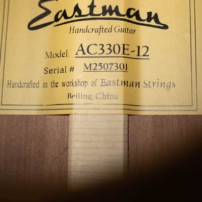 Eastman AC330E-12 Sitka/Mahogany Jumbo 12-String Guitar w/LR Baggs Pickup #7301 image 4