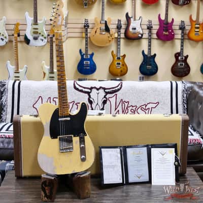 2025 NAMM FMIC #026 Fender Custom Shop 1951 Nocaster Heavy Relic Faded Aged Nocaster Blonde 6.70 LBS image 5