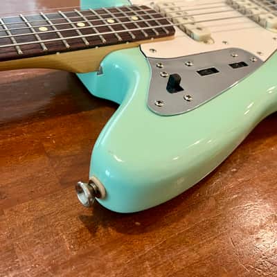 Squier Vintage Modified Jaguar Offset Guitar Surf Green image 3