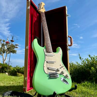 Video! Fender Partscaster Strat 2004 - Surf Green image 1