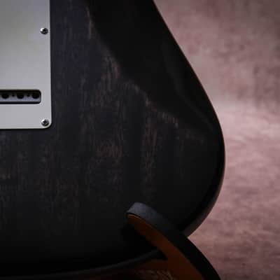 FENDER USA Custom Shop Deluxe Stratocaster AAA+ " Ebony Trans + Maple" (2012) image 19