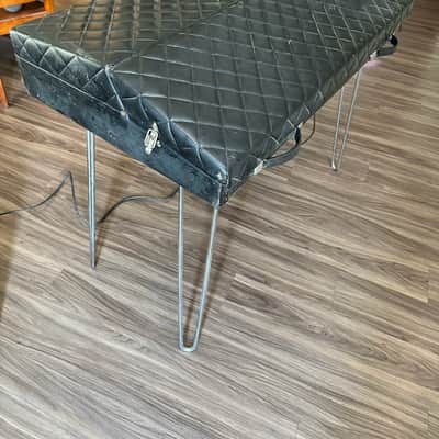 RM Electra-Piano and Harpsichord 300B Late 1960s - Gray / Silver Vinyl     with Original Legs and Case image 2