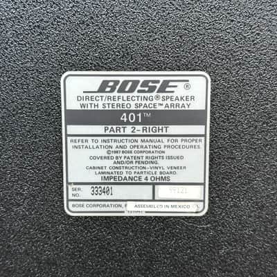 Vintage 1987 Bose Model 401 Direct Reflecting Speakers Left & Right image 13