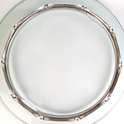 Ludwig 14"10Lug Super-Sensitive/Supraphonic 1.6mm Snare Drum Resonant Rim/Hoop70 image 8