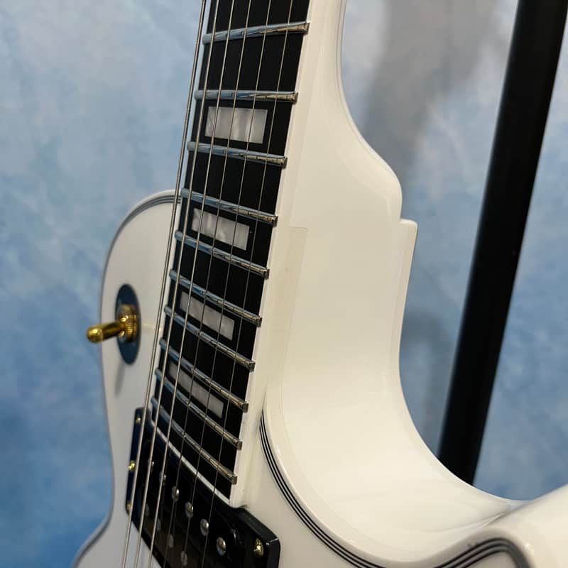 Edwards by ESP E-LPC 2022 White Les Paul Custom Made in Japan | Reverb