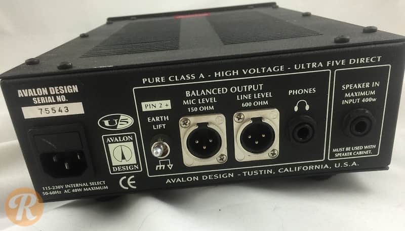 Avalon U5 Anniversary Edition Direct Box / Instrument Preamp image 2