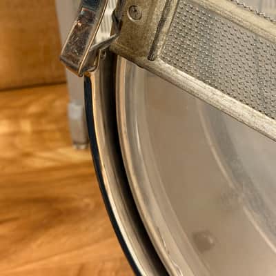 Rogers "7-Line" Dyna-Sonic 5x14" Brass Snare Drum with "Beavertail" Lugs 1963 - 1967 - Chrome image 11