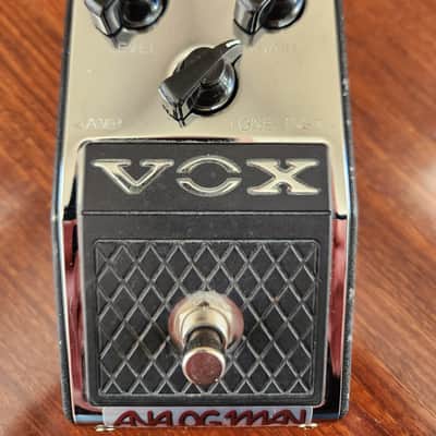 Rare Analogman-Modded Vox Valve-Tone V810.  Silver Mod (TS9, Tube Screamer) + Green LED image 2