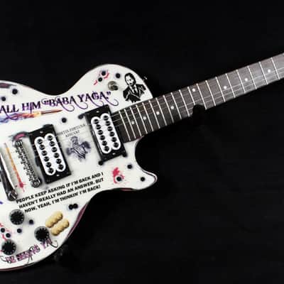 Custom Painted and Upgraded Epiphone Les Paul Studio LT-Aged and Worn With Graphics And Matching Headstock image 6