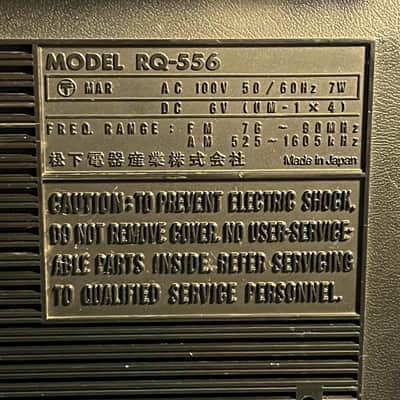 National RQ-556 Radio Cassette Recorder | Vintage Panasonic Portable Stereo | Fully Restored image 5