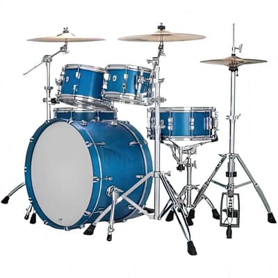 Ludwig Neusonic Rapid MOD2 22" 4 Piece Shell Pack, Satin Royal Blue (LN34204FTXPB) image 2