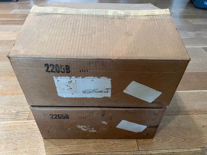 JBL 2205B 16Ω one pair speaker 15” woofers in original box. image 1