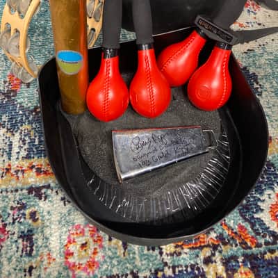 Carmine Appice's Percussion Pack With Protector Case. Earliest Known Piece Of Carmine's Gear! Signed! image 3