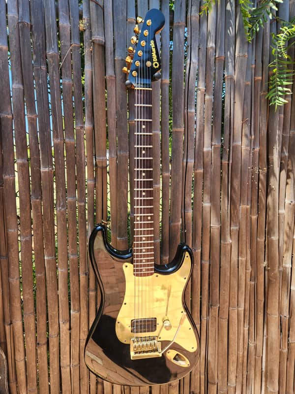 Dimarzio Charvel Strat 1981 Black Brass All Dimarzio parts image 1