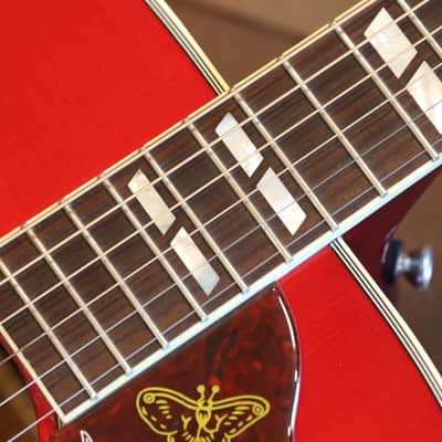Minty! 2017 Gibson Hummingbird Standard Dreadnought Acoustic Guitar Cherry Sunburst + OHSC image 8