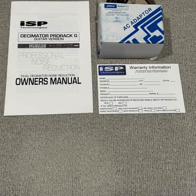 ISP Technologies Decimator Pro Rack G Noise Reduction System - original box image 9