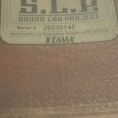 Tama SLP-Bubinga shell snare drum in Quilted Bubinga finish image 3