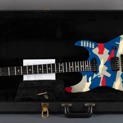 ESP Kamikaze II George Lynch Blue Camo 1989 image 22