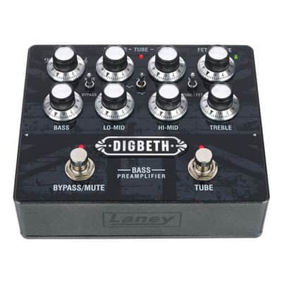 Laney DIGBETH DB-PRE Bass Guitar Pre Amplifier Pedal with FET & TUBE preamp signal paths image 6