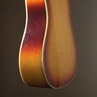 Epiphone (1965) FT-110 Frontier Acoustic Guitar - Sunburst, incl. HSC image 7