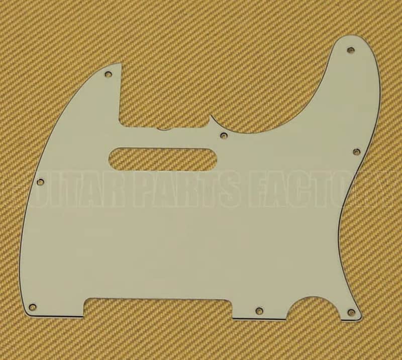 005-6077-000 Genuine Fender '62 Custom Telecaster/Tele 3-ply Mint Pickguard image 1