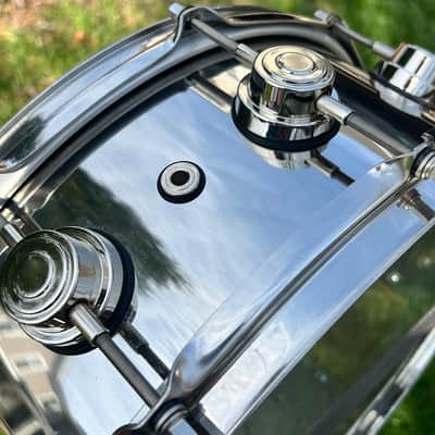 DW Collector's Series Stainless Steel 5.5x14" Snare Drum w/ Nickel Hardware image 17