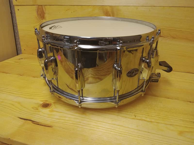 Slingerland Vintage 14"x7" Snare Drum 70s/80s - Chrome Over Wood image 1