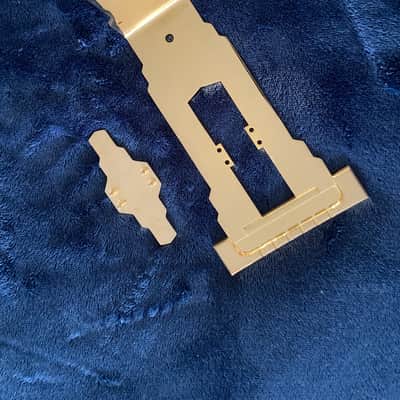 Gibson-OEM-Exclusive L-5 “Satin” Gold Plated brass Tailpiece with matching Satin Gold  parts package. image 12