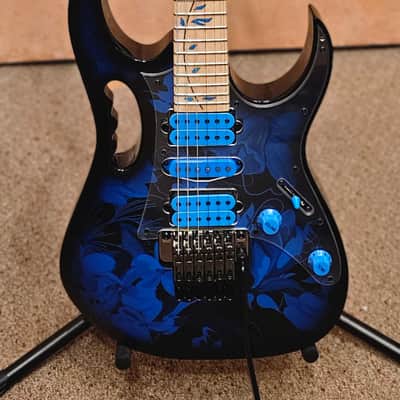 Ibanez Jem 77P Blue Floral Pattern image 1